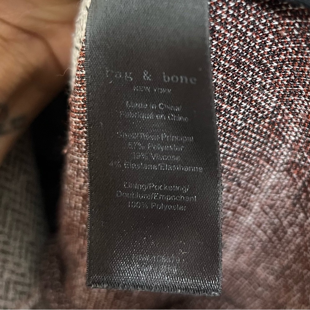 rag & bone Slade Check Print Blazer size 14 - Picture 11 of 13